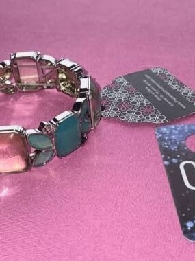 paparazzi Pastel Multi-Stone Stretch Bracelet Teal